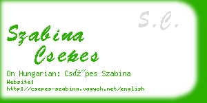 szabina csepes business card